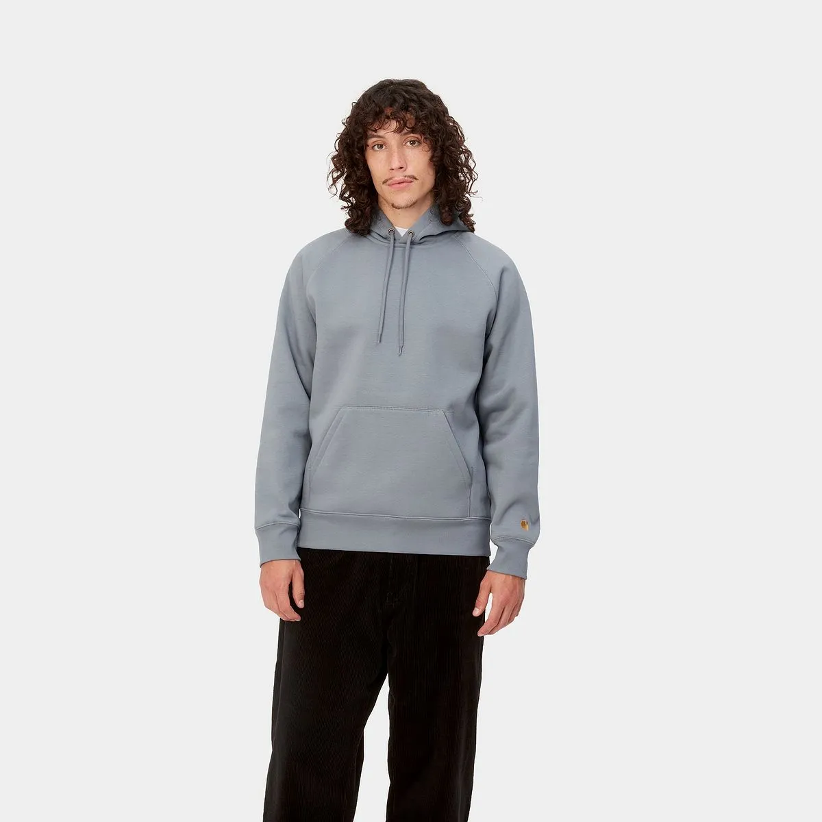Sweatshirt Carhartt WIP Hooded Chase Sweatshirt "Mirror / Gold" I026384_1R2_XX
